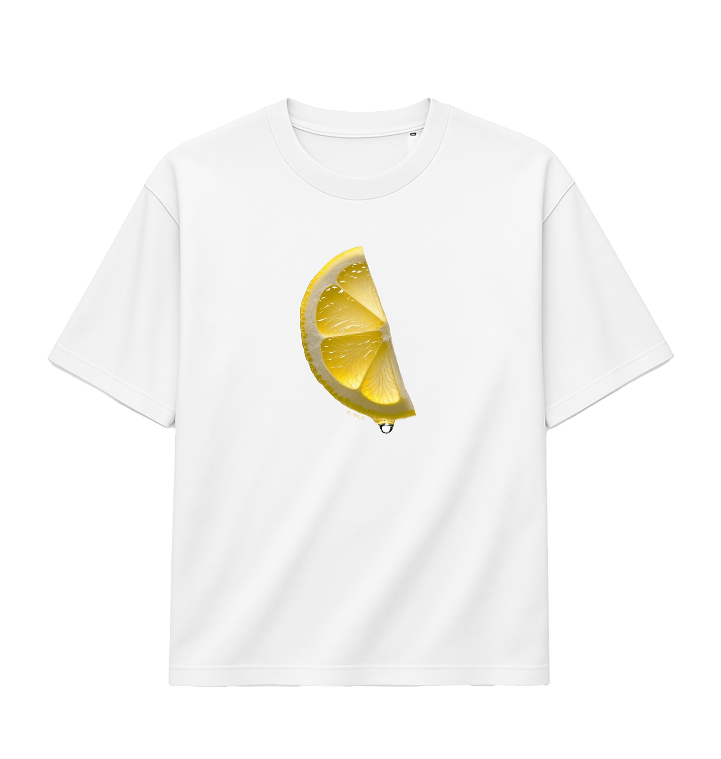 White Printed T-shirt Front