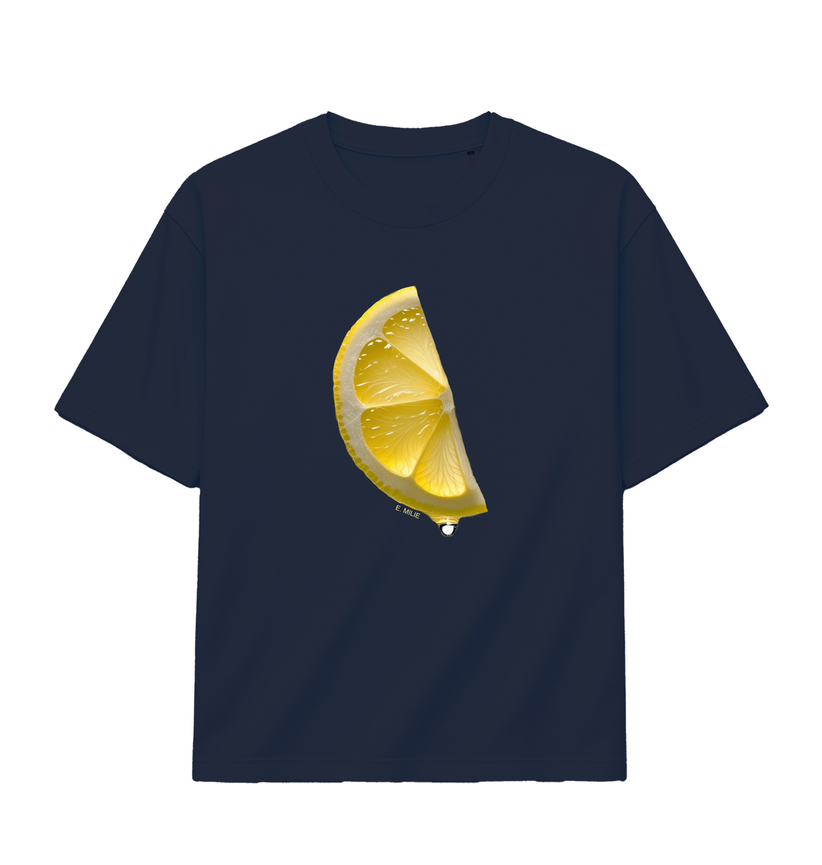 French Navy Printed T-shirt Front