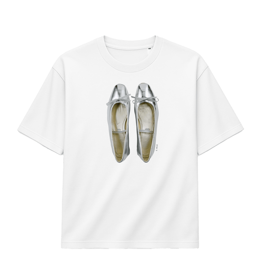 White Printed T-shirt Front