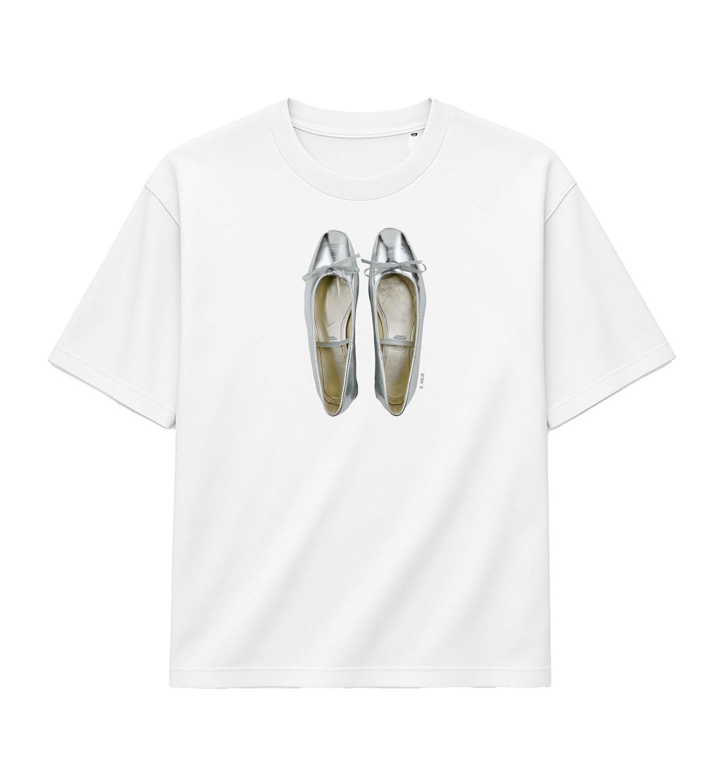White Printed T-shirt Front