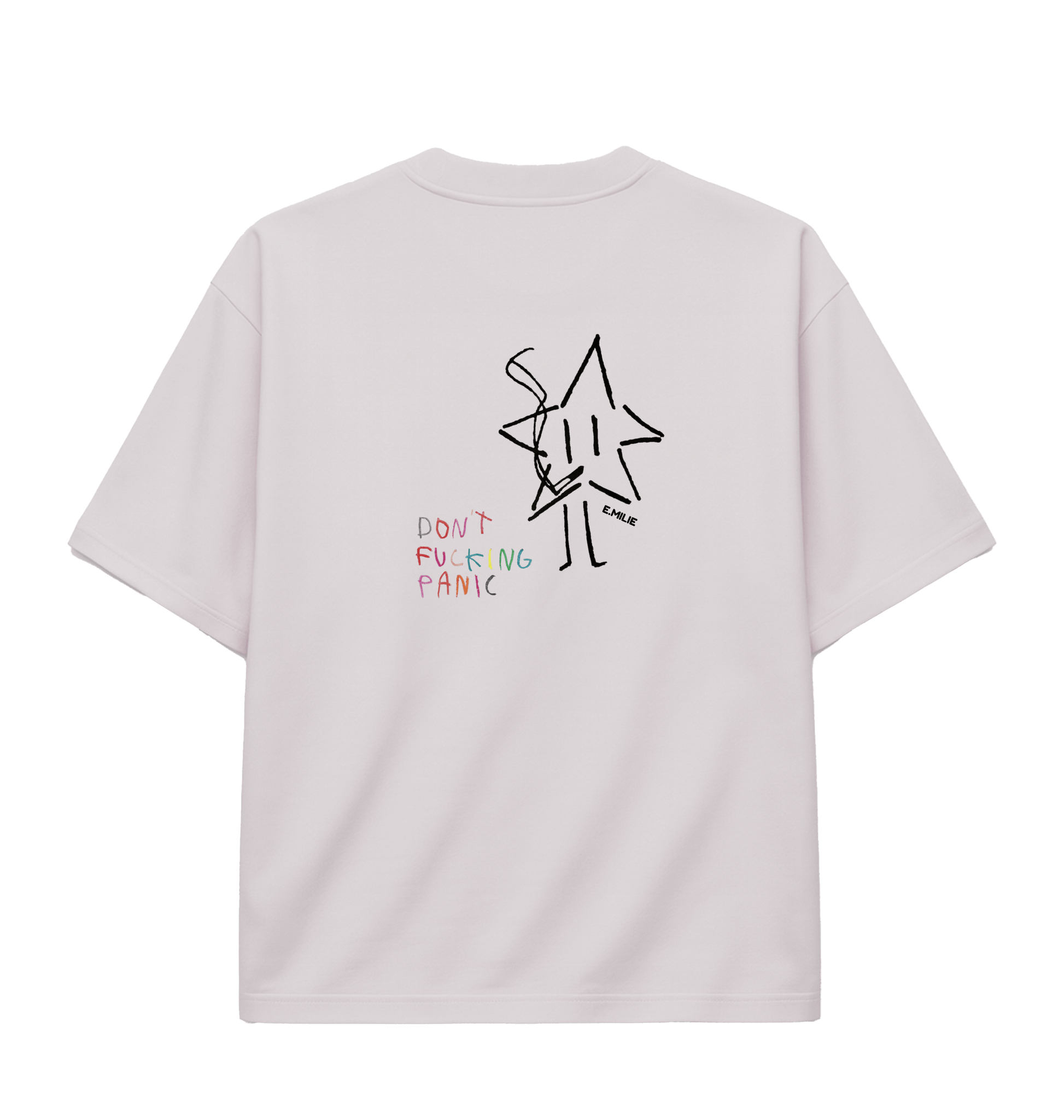 Cool Heather Grey Printed T-shirt Back