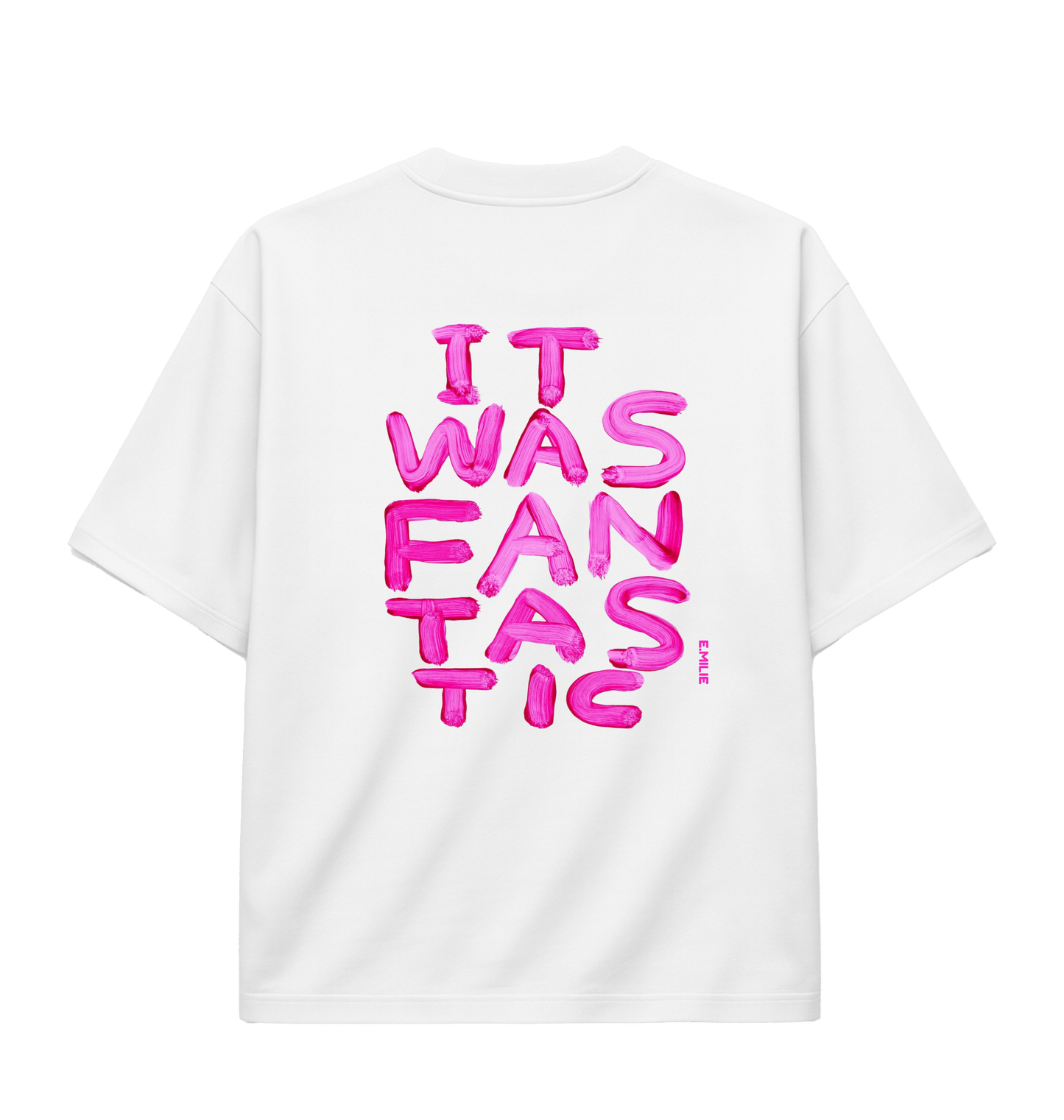 White Printed T-shirt Back