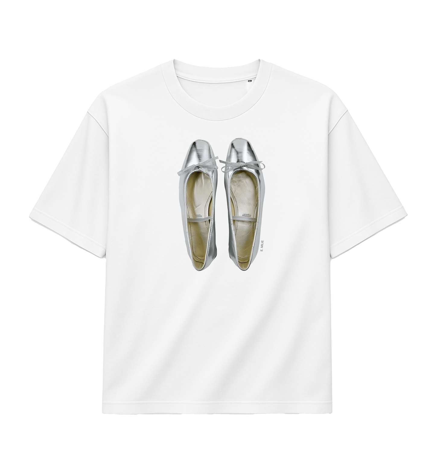 White Printed T-shirt Front