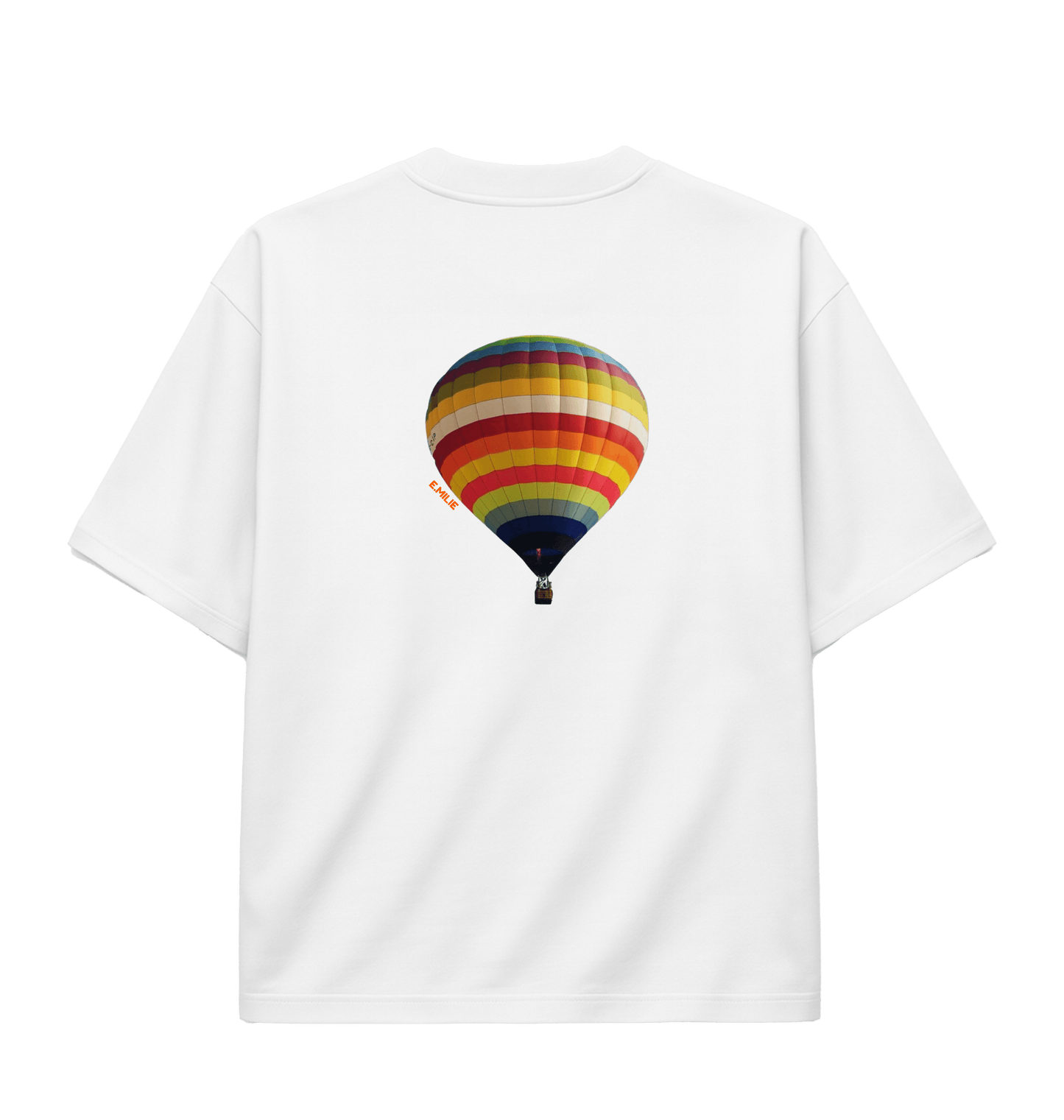 White Printed T-shirt Back