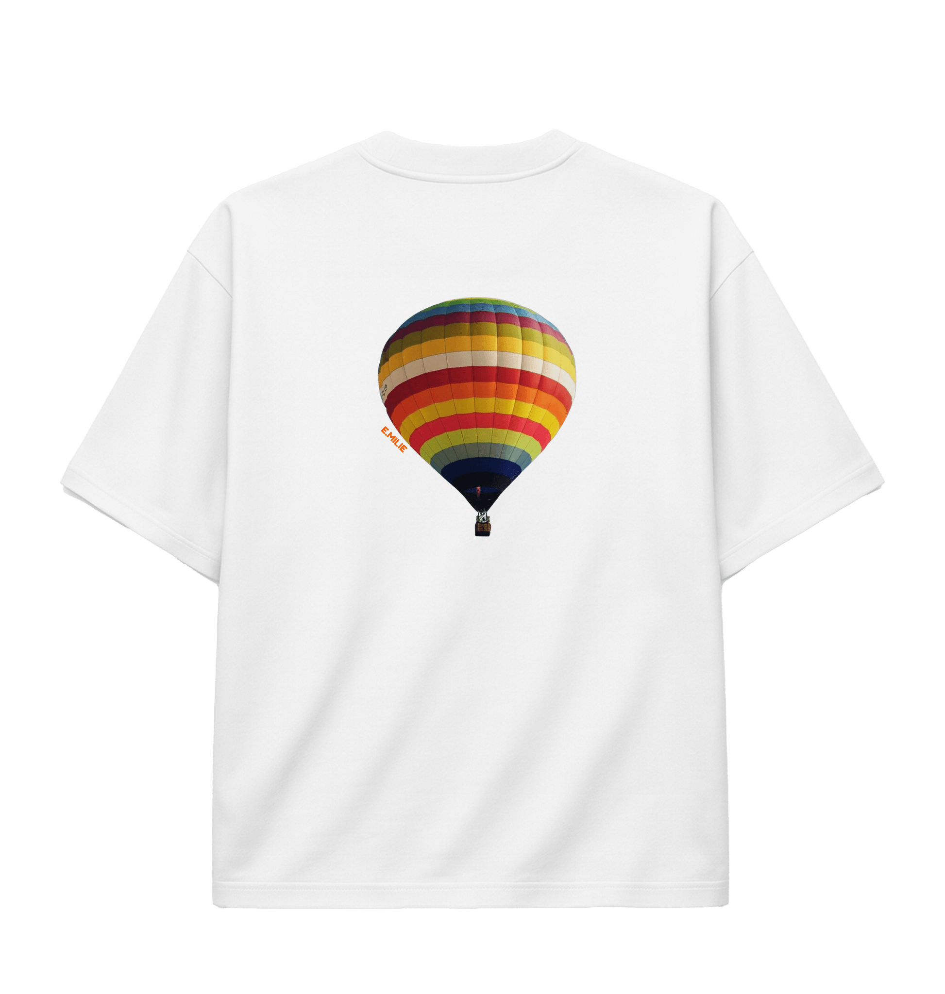 White Printed T-shirt Back