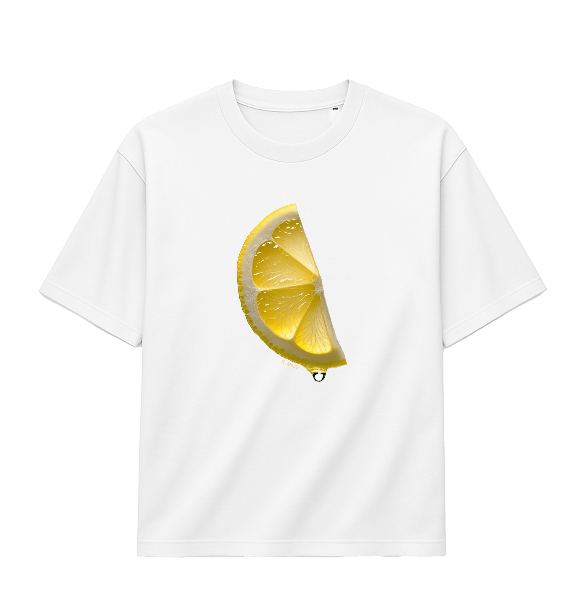 White Printed T-shirt Front